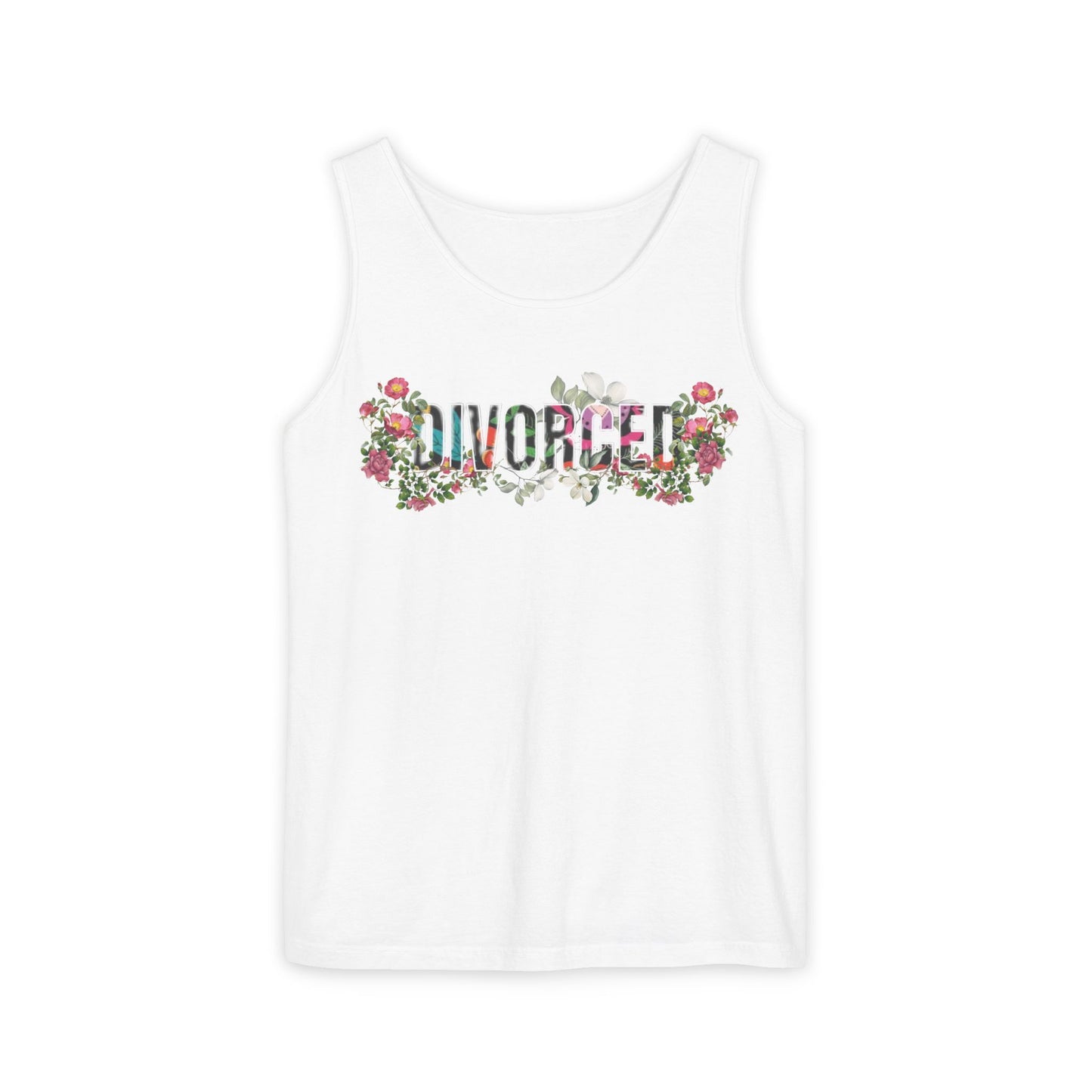 Divorced Floral Unisex Tank Top – Summer Celebration Style