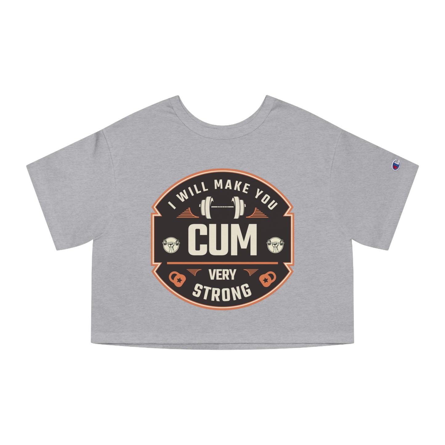 Humorous Cropped Tee – Strong & Divorced Vibes