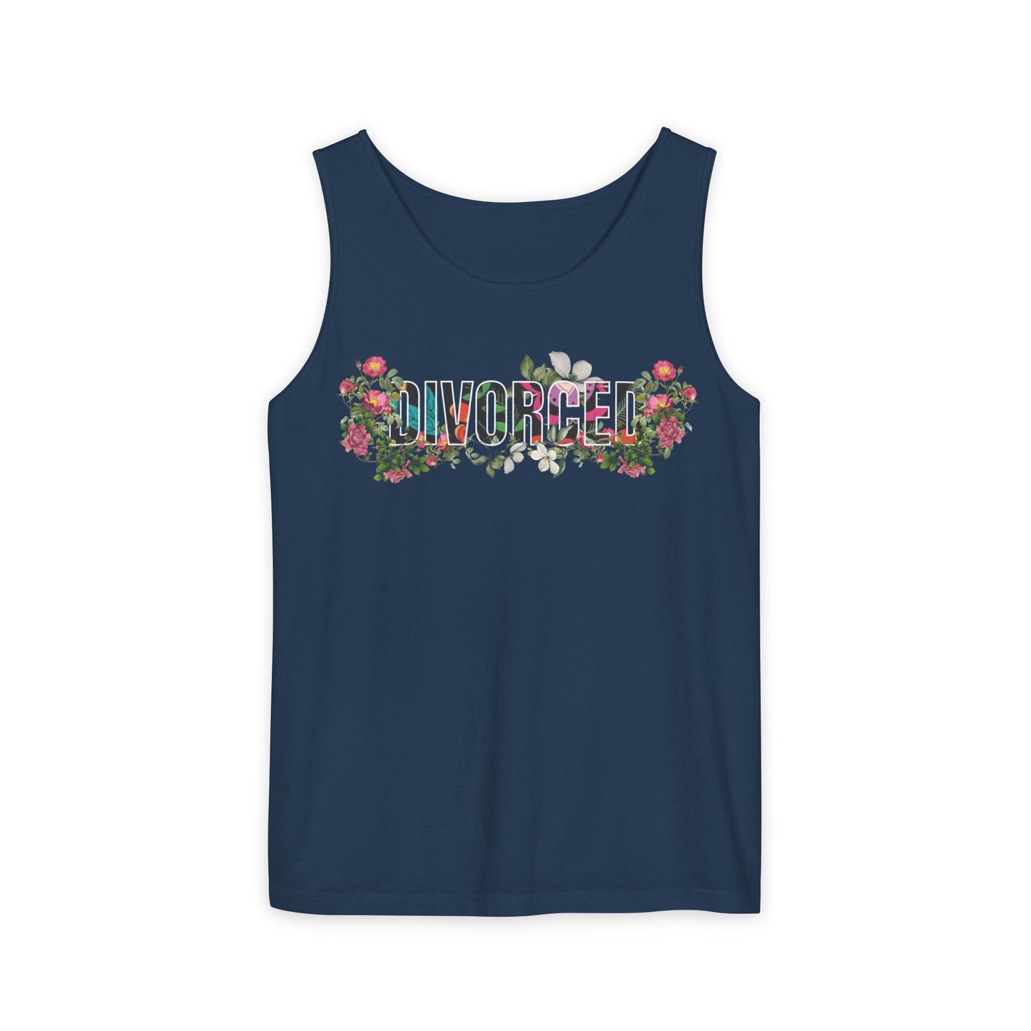 Divorced Floral Unisex Tank Top – Summer Celebration Style