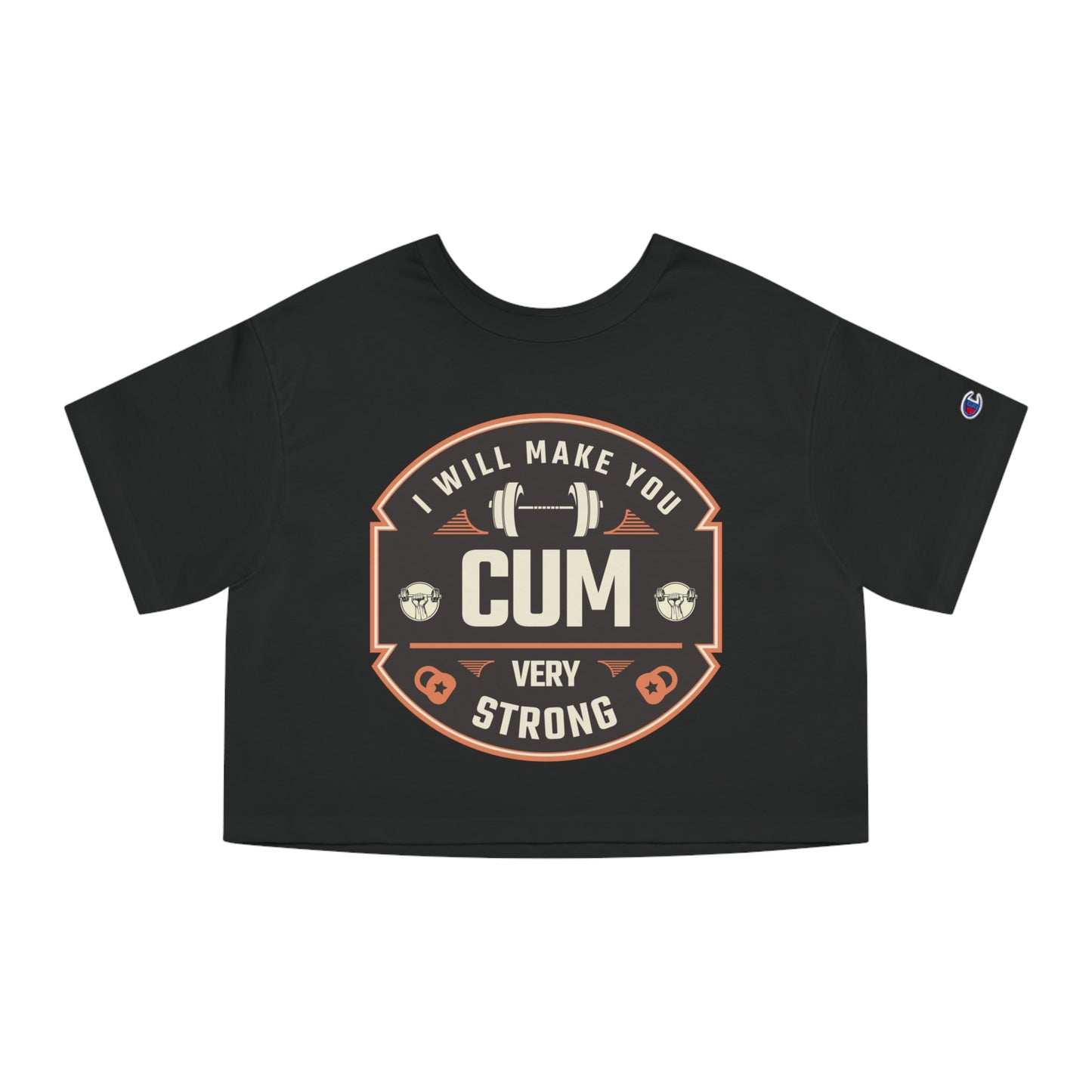 Humorous Cropped Tee – Strong & Divorced Vibes